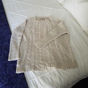 Banana Republic oatmeal wool blend sweater S